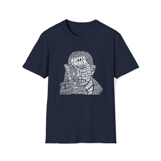 Eminem | Unisex Soft Style Tee T-Shirt | Embrace Your Vibe | Calligram Word Design