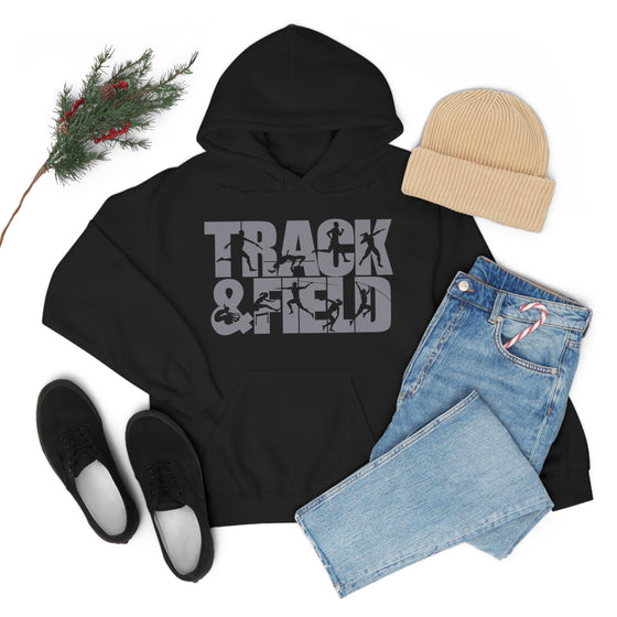 Chill Stitch – Track & Field Sport - Unisex Hooded Hoodie Sweatshirt – Embrace Your Vibe