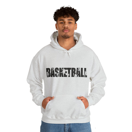 Basketball B-Ball Silhouette Sport | Unisex Hooded Hoodie Sweatshirt | Embrace Your Vibe