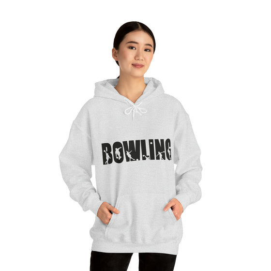 Bowling Silhouette Sport | Unisex Hooded Hoodie Sweatshirt | Embrace Your Vibe