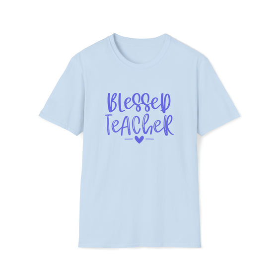 Teacher Life Shirt | Teaching Blessed Teacher | Unisex Soft Style Tee T-Shirt