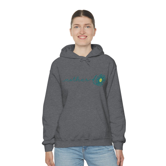 Chill Stitch – Mother Flower Stem - Unisex Hooded Hoodie Sweatshirt – Embrace Your Vibe