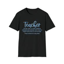  Teacher Shirt | Teacher Definition Educator | Gift for Teachers | Unisex Soft Style Tee T-Shirt