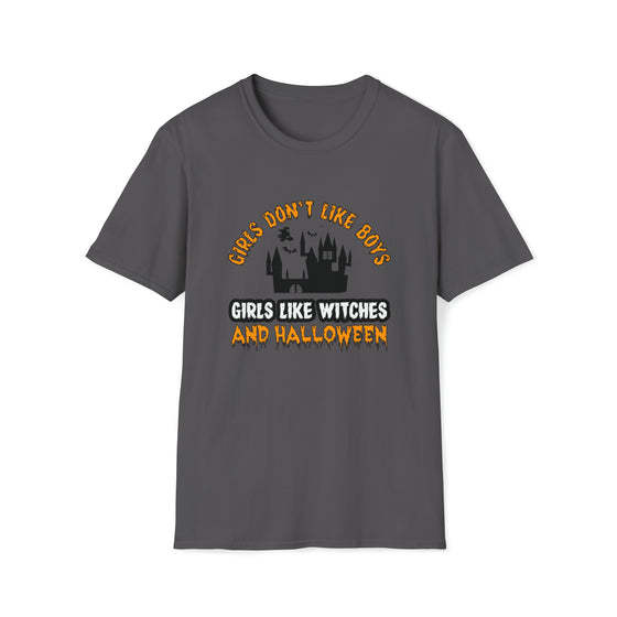 Halloween Shirt | Girls Like Witches | Unisex Soft Style Tee T-Shirt