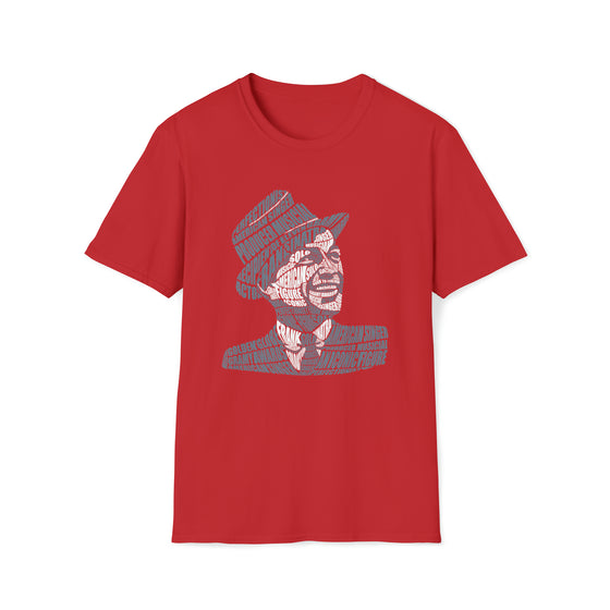 Frank Sinatra | Unisex Soft Style Tee T-Shirt | Embrace Your Vibe | Calligram Word Design