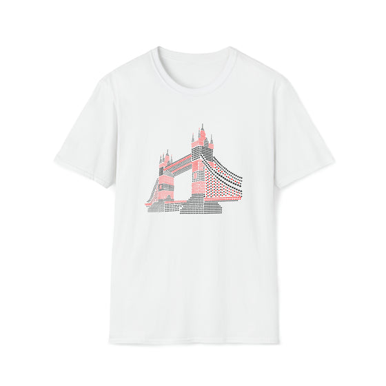 Abstract Shirt | Tower Bridge London Deck of Cards | Abstract Unisex Soft Style Tee T-Shirt