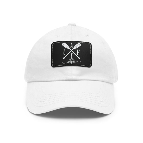 Lake Life Hat | Leather Patch Baseball Cap