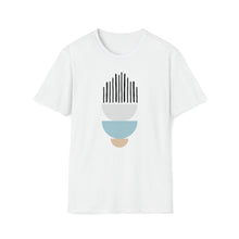  Abstract Semi Circle Stacked Shapes V12 | Unisex Soft Style Tee T-Shirt | Embrace Your Vibe