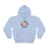 Chill Stitch – Sunflower Rainbow Peace - Unisex Hooded Hoodie Sweatshirt – Embrace Your Vibe