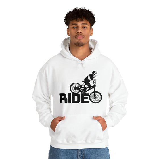 Bike Sweatshirt | MTB Mountain Bike Ride Biking | Unisex Hooded Hoodie Sweatshirt