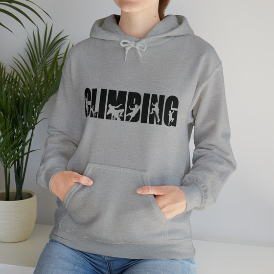 Rock Climbing Sweatshirt |Silhouette Climbers | Unisex Hooded Hoodie Sweatshirt