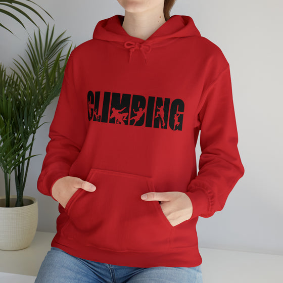 Rock Climbing Sweatshirt |Silhouette Climbers | Unisex Hooded Hoodie Sweatshirt