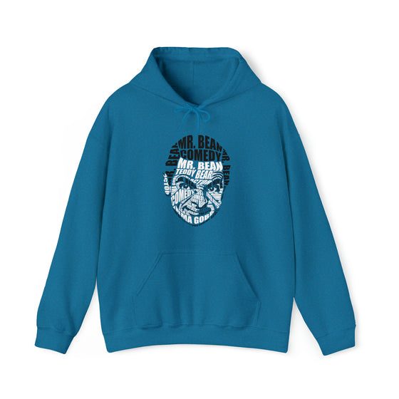 Mr Bean | Unisex Hooded Hoodie Sweatshirt  | Calligram Word Design
