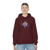 Chill Stitch – Peace Sign Color Splat - Unisex Hooded Hoodie Sweatshirt – Embrace Your Vibe