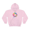 Chill Stitch – Sunflower Rainbow Peace - Unisex Hooded Hoodie Sweatshirt – Embrace Your Vibe