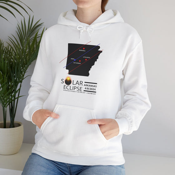 ARKANSAS Total Solar Eclipses April 8  2024  Total Eclipse | Unisex Hooded Hoodie Sweatshirt | Embrace Your Vibe |  Astronomy