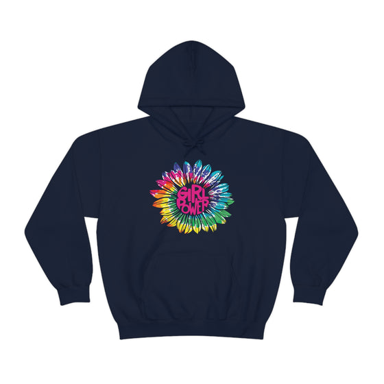 Chill Stitch – Girl Power Tie-Dye - Unisex Hooded Hoodie Sweatshirt – Embrace Your Vibe
