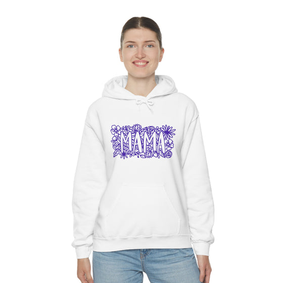 Flower Lattice Mama Sweatshirt | Unisex Hooded Hoodie Sweatshirt