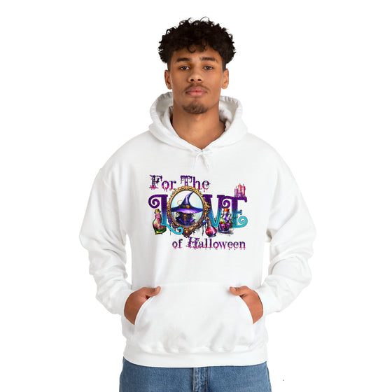 Halloween Sweatshirt |For The Love Of Halloween | Unisex Hooded Hoodie Sweatshirt
