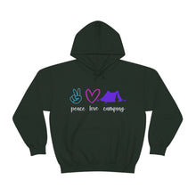  Chill Stitch – Peace Love Camping - Unisex Hooded Hoodie Sweatshirt – Embrace Your Vibe