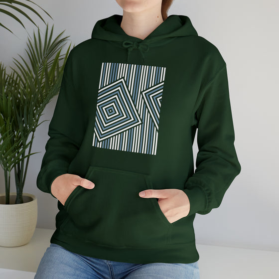 Abstract Shapes V30 BOHO Line Art | Abstract | Minimalist | Modern  Unisex Hooded Hoodie Sweatshirt | Embrace Your Vibe