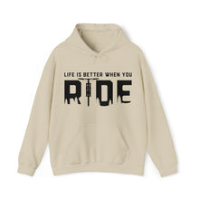  Bike Sweatshirt | MTB Mountain Bike Life Better Ride | Unisex Hooded Hoodie Sweatshirt