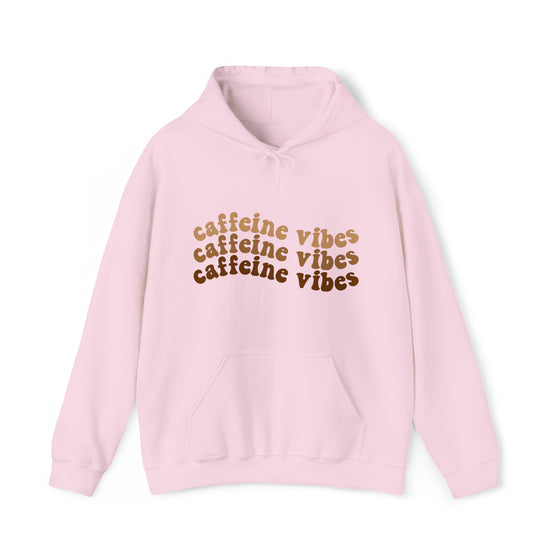 Caffeine Vibes Wave Coffee Espresso Latte | Unisex Hooded Hoodie Sweatshirt | Embrace Your Vibe