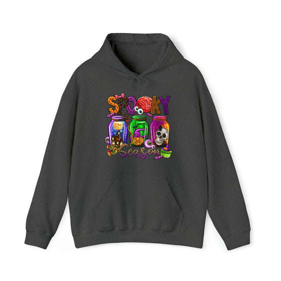 Halloween Sweatshirt | Spooky Season Specimen Jars | Unisex Hooded Hoodie Sweatshirt