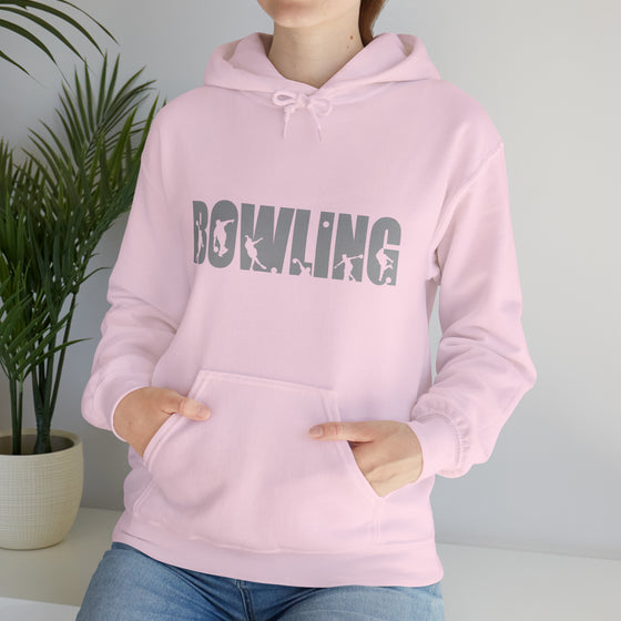 Bowling Silhouette Sport | Unisex Hooded Hoodie Sweatshirt | Embrace Your Vibe