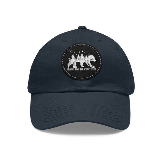 Bear Scenic Route Leather Patch Baseball Cap | Embrace Your Vibe