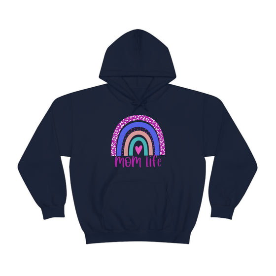 Chill Stitch – Mom Life Rainbow - Unisex Hooded Hoodie Sweatshirt – Embrace Your Vibe