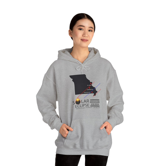 MISSOURI Total Solar Eclipses April 8  2024  Total Eclipse |  Unisex Hooded Hoodie Sweatshirt  |  Embrace Your Vibe | Astronomy