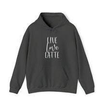  Coffee Sweatshirt | Live Love Latte Coffee | Unisex Hooded Hoodie Sweatshirt