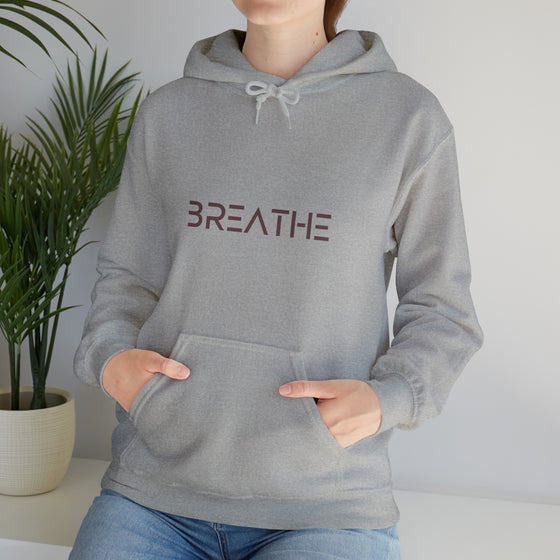 BREATH Relaxation Self Care Meditation Yoga | Unisex Hooded Hoodie Sweatshirt | Embrace Your Vibe