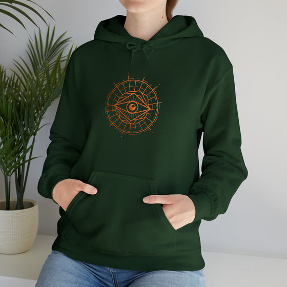 Abstract Shapes V34 All Seeing Eye | Abstract | Minimalist | Modern  Unisex Hooded Hoodie Sweatshirt | Embrace Your Vibe