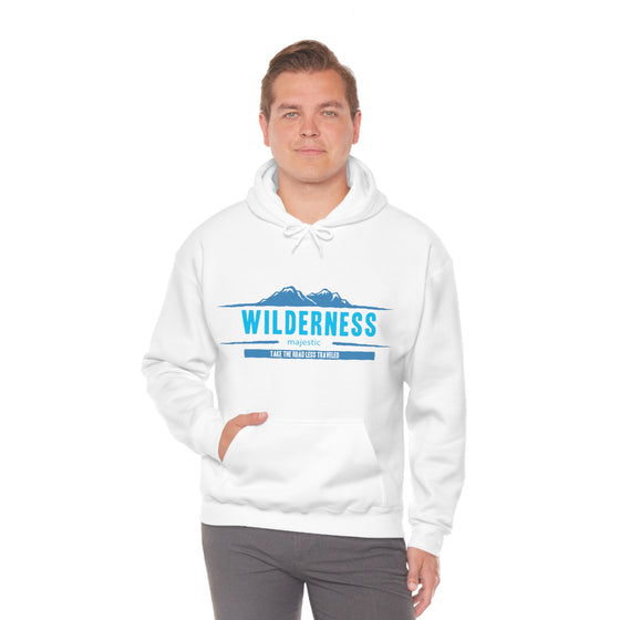 Chill Stitch – Wilderness Road Less Traveled - Unisex Hooded Hoodie Sweatshirt – Embrace Your Vibe