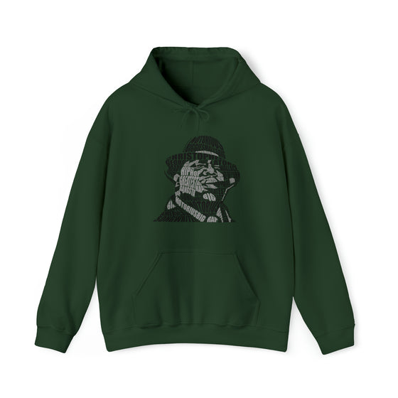 Notorious Big Rapper | Unisex Hooded Hoodie Sweatshirt  | Calligram Word Design