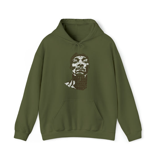 Snoop Dogg Rapper | Unisex Hooded Hoodie Sweatshirt  | Calligram Word Design