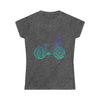 Boho Shirt | Tulip Bicycle Flowers Bike |  Bohemian Women’s Soft style Tee T-shirt