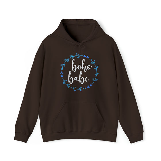 Boho Babe Bohemian Wreath | Unisex Hooded Hoodie Sweatshirt