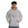 Chill Stitch – Peace Sign Color Splat - Unisex Hooded Hoodie Sweatshirt – Embrace Your Vibe