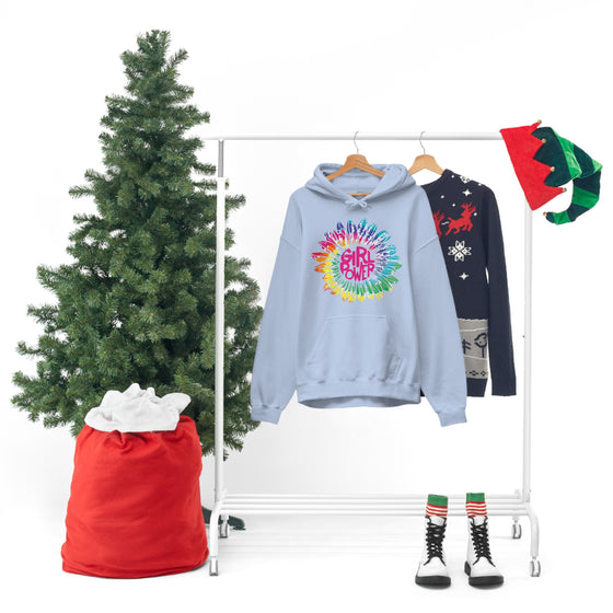 Chill Stitch – Girl Power Tie-Dye - Unisex Hooded Hoodie Sweatshirt – Embrace Your Vibe