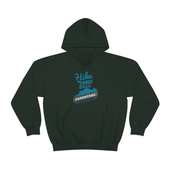 Chill Stitch – Hike More Worry Less - Unisex Hooded Hoodie Sweatshirt – Embrace Your Vibe