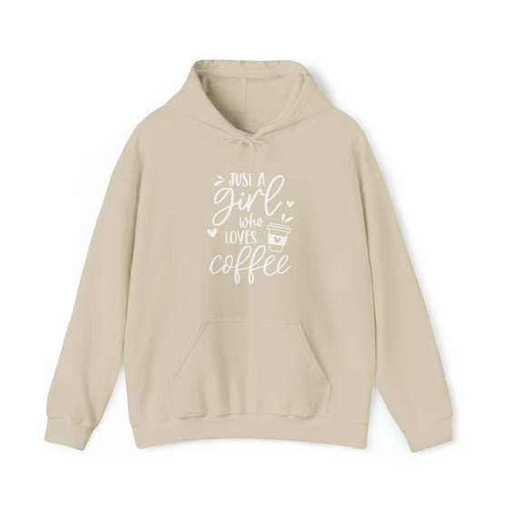 Girl Who Loves Coffee Sweatshirt | Unisex Hooded Hoodie Sweatshirt