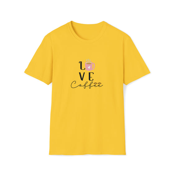 Love Coffee Shirt | Coffee Latte Drink | Unisex Soft Style Tee T-Shirt