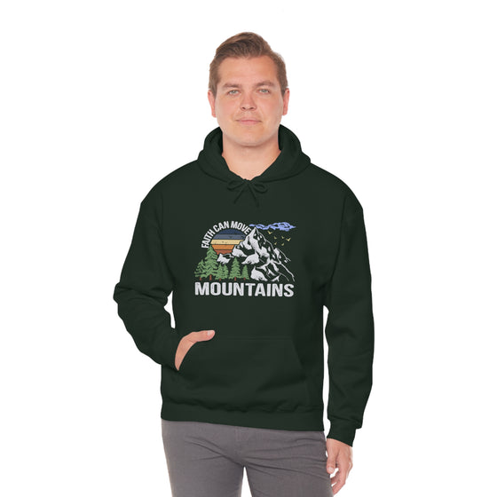 Faith Move Mountains Sweatshirt | Unisex Hooded Hoodie Sweatshirt