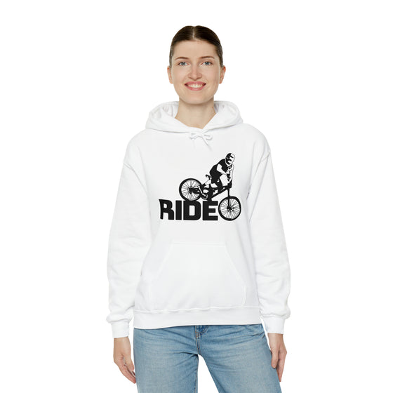 Bike Sweatshirt | MTB Mountain Bike Ride Biking | Unisex Hooded Hoodie Sweatshirt