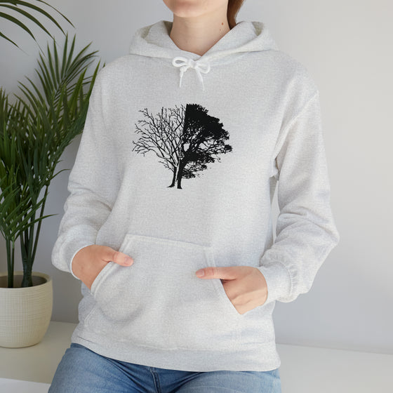 Tree Life Sweatshirt | Life And Death Tree | Abstract Unisex Hooded Hoodie Sweatshirt