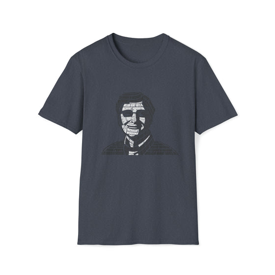 Bill Gates | Unisex Soft Style Tee T-Shirt | Embrace Your Vibe | Calligram Word Design