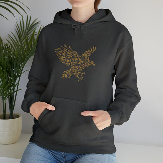 Eagle Flight Sweatshirt | Abstract Unisex Hooded Hoodie Sweatshirt